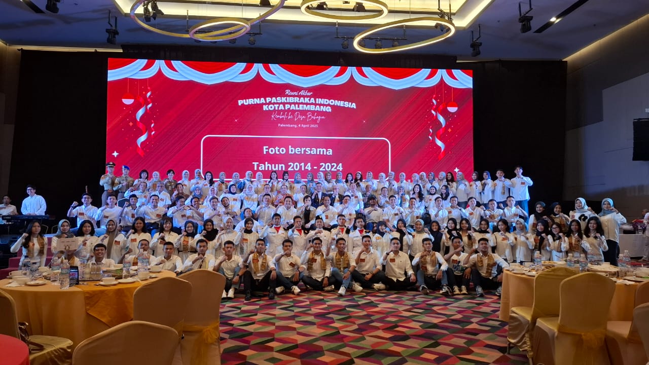 Reuni Purna Paskibraka Palembang, Momen Kebersamaan dari Angkatan 1968 hingga 2024