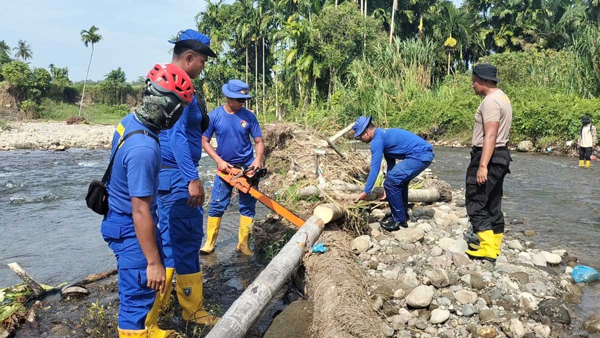 Kabar Baik! Jembatan Patamuan Padang Pariaman Mulai Dibangun Tim Gabungan Polri