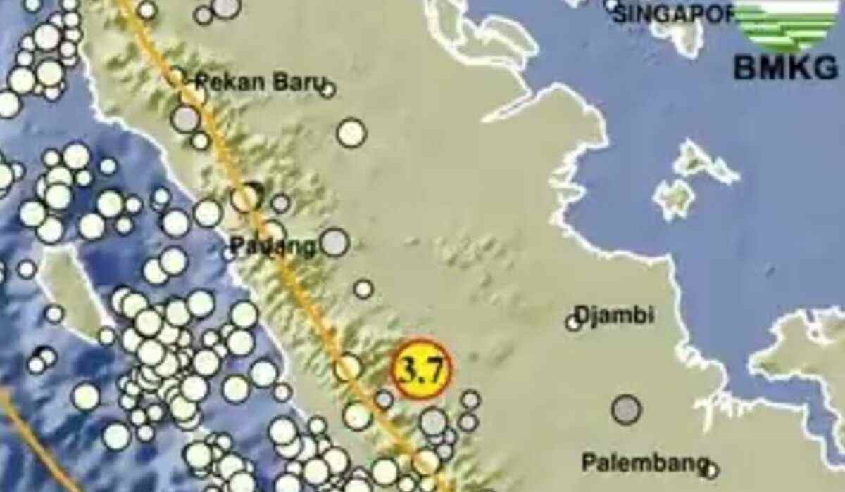 Pagi Ini Gempa Guncang Merangin Jambi dan Sukabumi