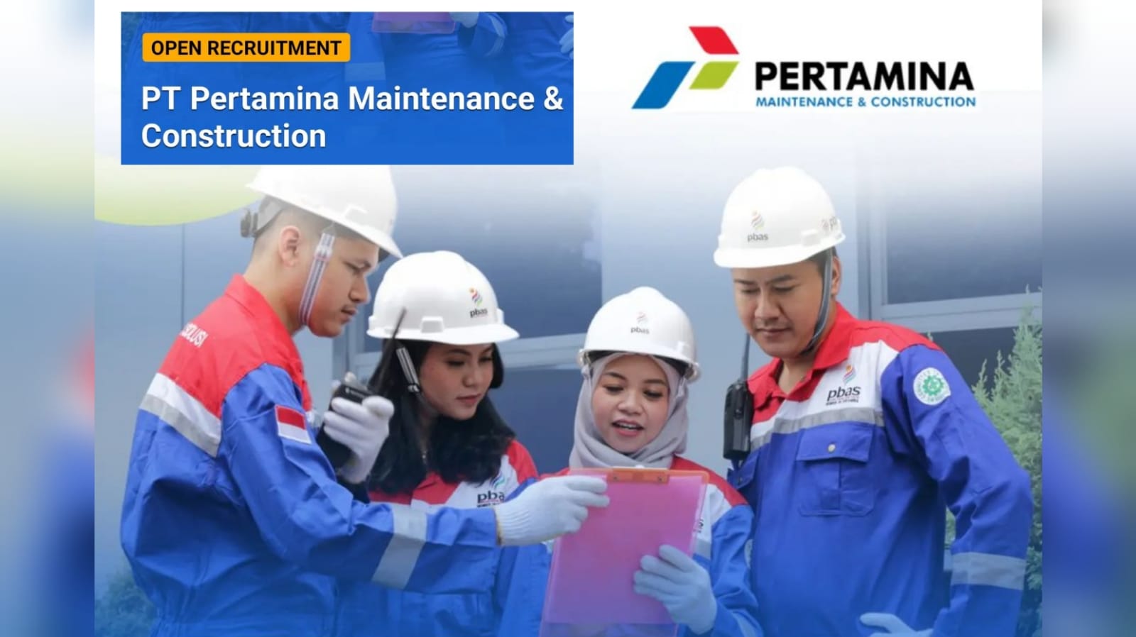 Lowongan Kerja Terbaru BUMN PT Pertamina Maintenance and Construction 'Rekrutmen PKWT Proyek (Project Bases)'