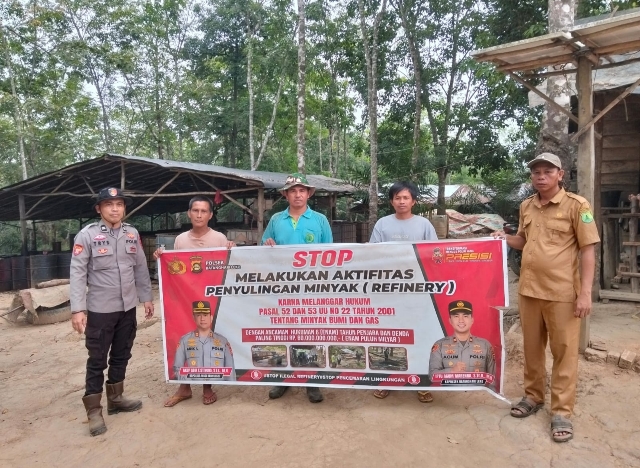Polsek Batanghari Leko Perkuat Langkah Preventif Cegah Ilegal Drilling dan Refinery