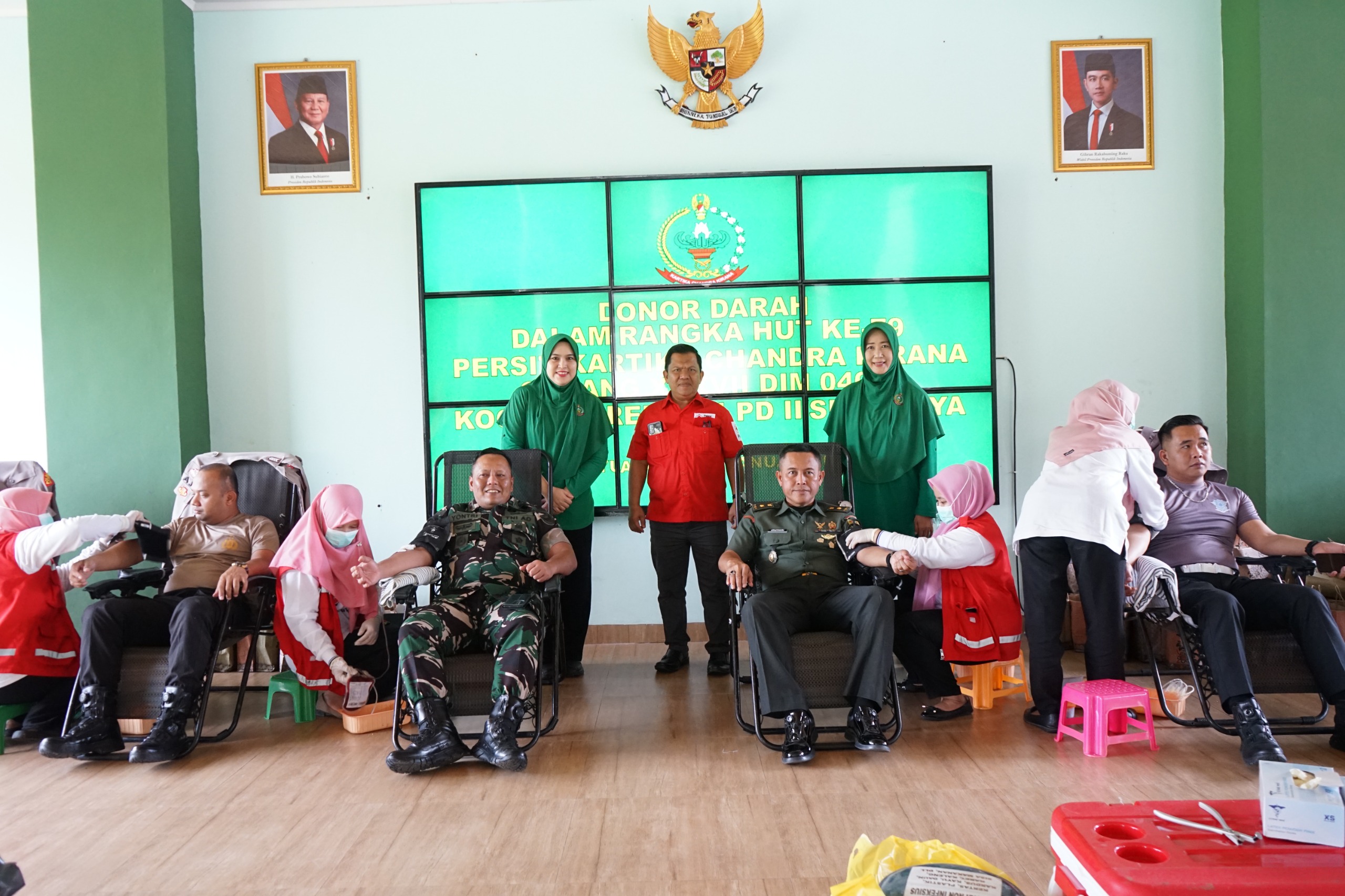 BAKTI SOSIAL! Kodim 0402/OKI Berhasil Kumpulkan 250 Kantong Darah