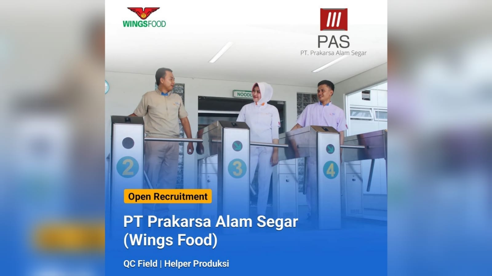 Info Lowongan Kerja: Mie Sedaap (Wings Food) Buka Loker untuk Lulusan SMK Ini Posisi Jabatannya