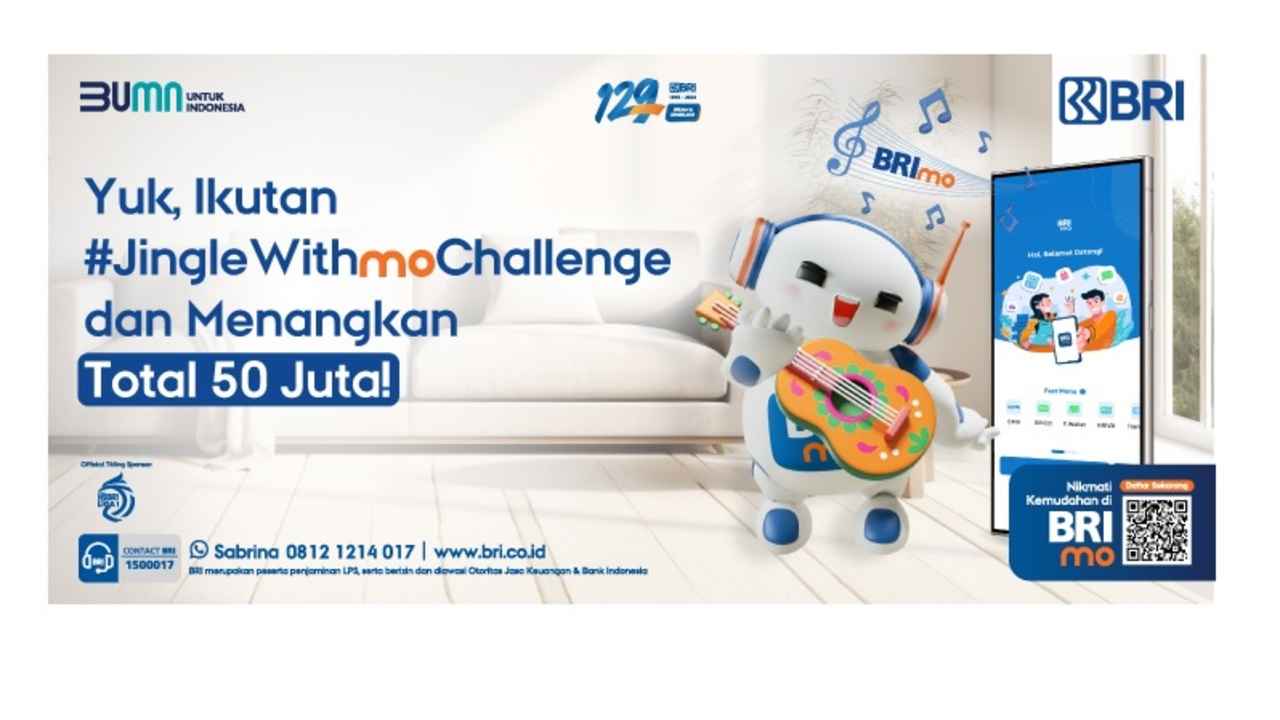 Yuk, Ikutan #JingleWithMoChallenge BRImo dan Menangkan Hadiahnya!