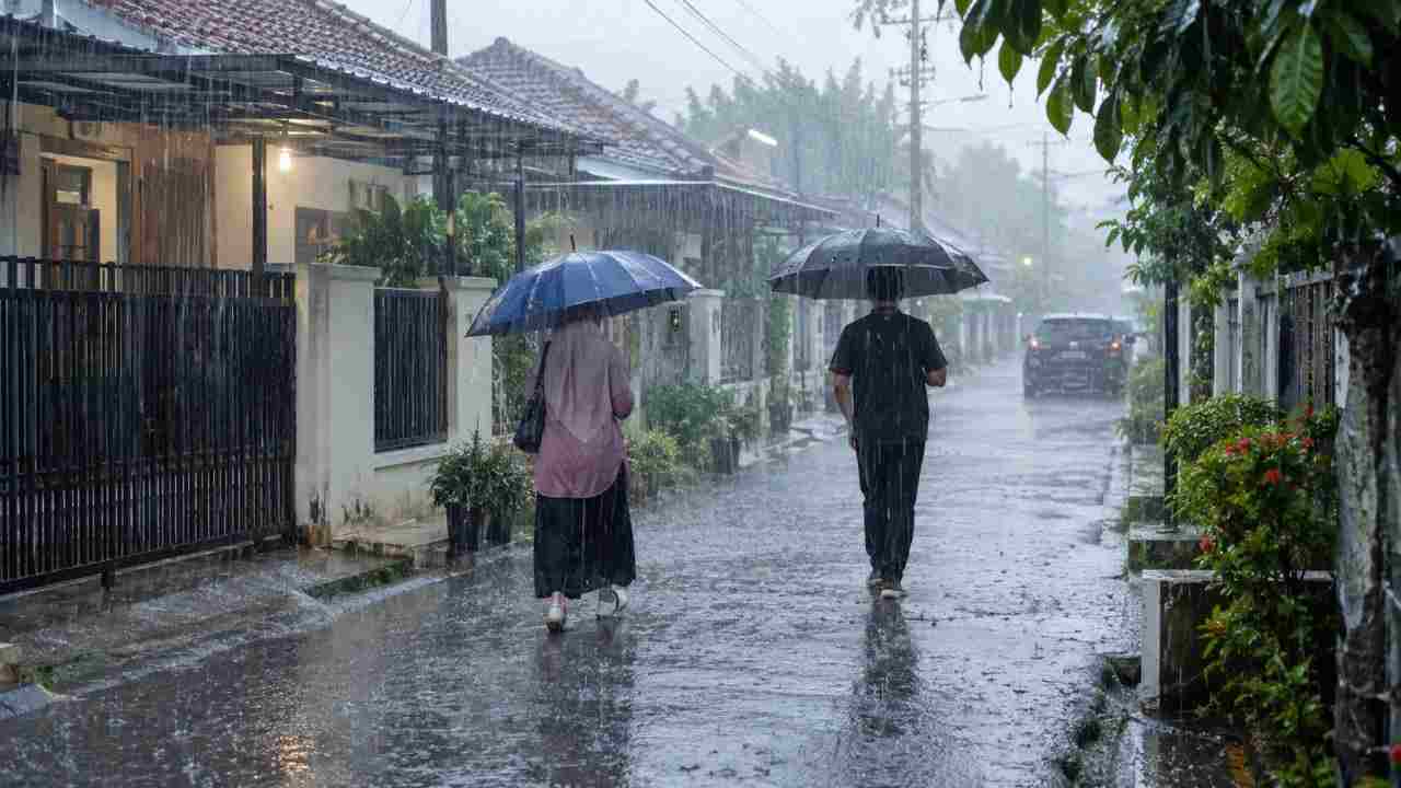 Waspada! Hujan Guyur Mayoritas Wilayah Sumsel Hari Ini, OKU Timur Berpotensi Disertai Petir