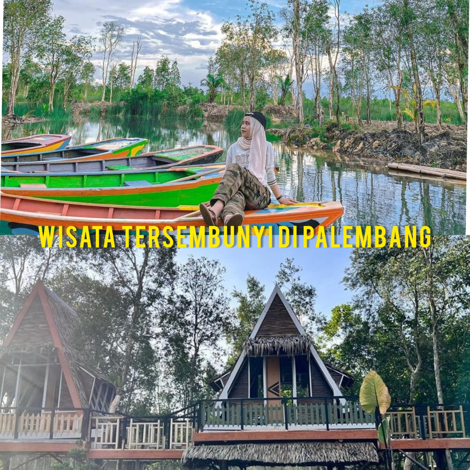 Wisata Tersembunyi di Palembang, Hanya 26 Menit Dari Pusat Kota, Bayar Rp5.000 Naik Perahu Sepuasnya