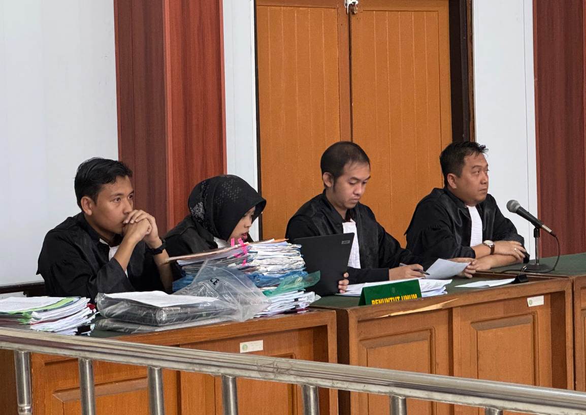 Sidang Perkara Tipikor Pengadaan Aplikasi Santan di Dinas PMD, Kajari Muba Turun Langsung