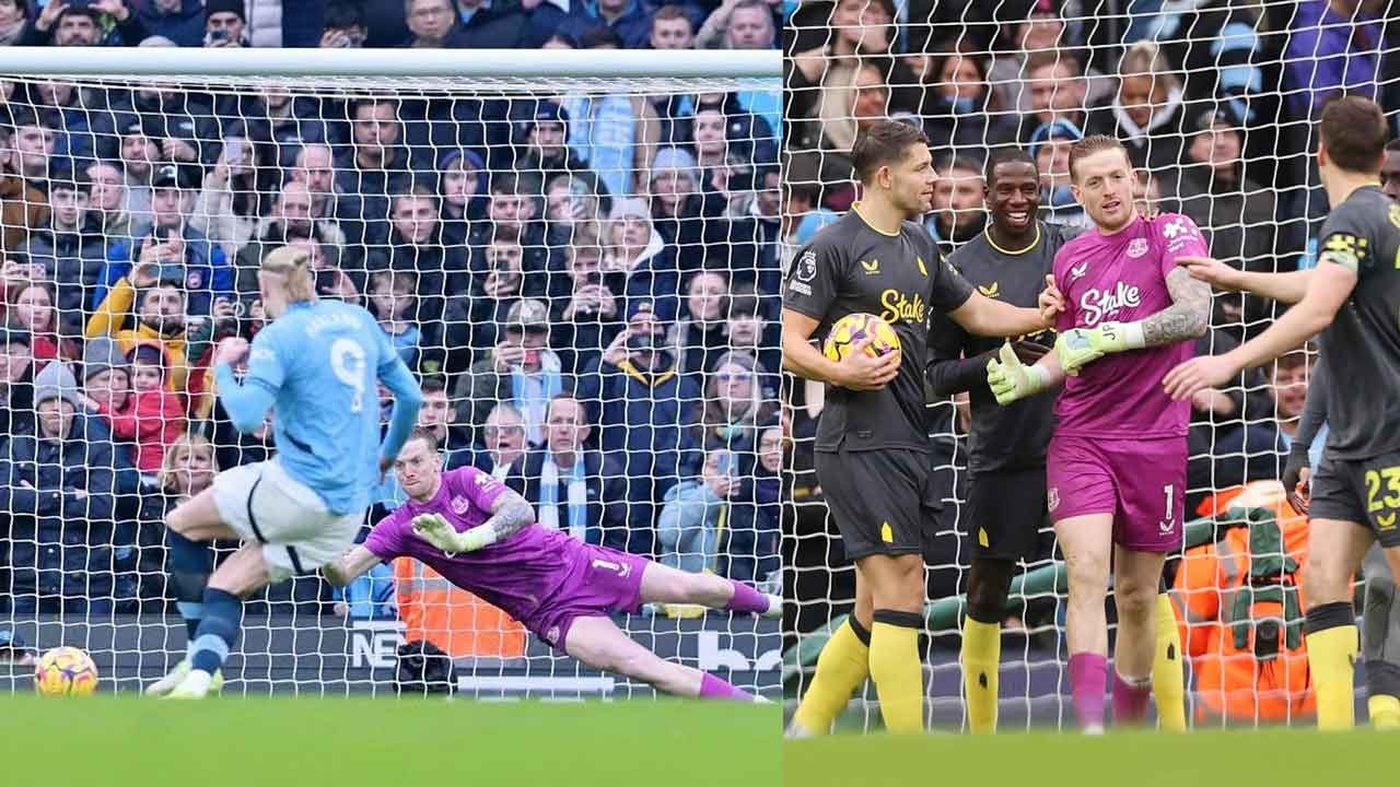 Manchester City 1-1 Everton: Aksi Heroik Pickford Membuat Sang Juara Bertahan Makin Frustrasi