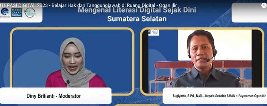 Ketua MKKS SMA Ogan Ilir Ingatkan Beretika di Media Sosial lewat Webinar Literasi Digital
