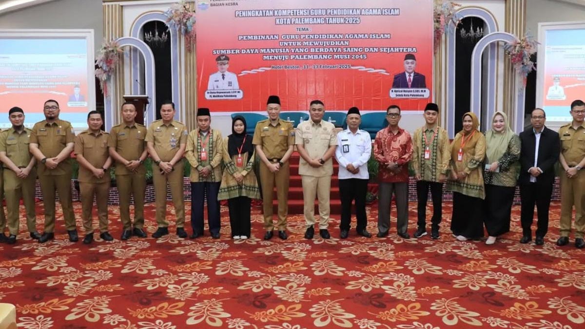 Sekda Palembang Ajak Guru PAI Raih Daya Saing, Pemkot Bekali 200 Pendidik Menuju Musi 2045