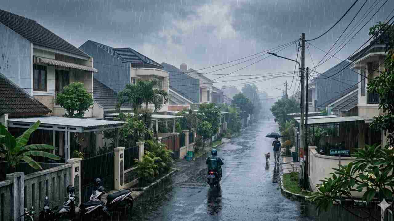 Prakiraan Cuaca Sumsel 17 Juni 2026: Mayoritas Wilayah Diguyur Hujan, Palembang Udara Kabur