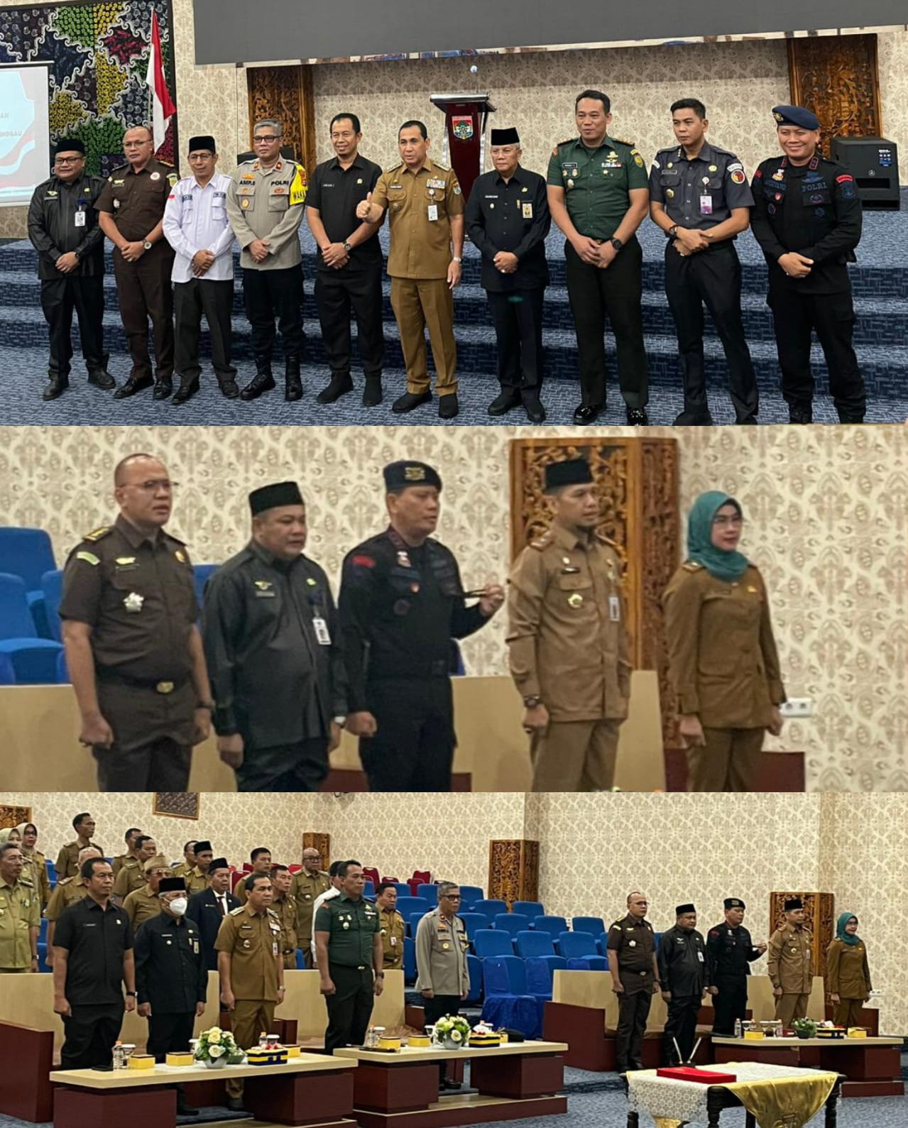 Danyon Satbrimob Polda Sumsel Batalyon B Pelopor AKBP Andiyano SKM Hadiri Penandatanganan BA Dana Pemilukada