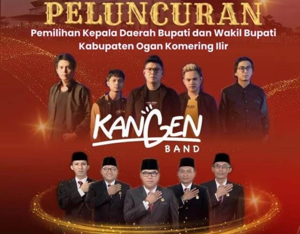 MALAM INI! Kangen Band Bakal Meriahkan Launching Pilkada OKI 2024