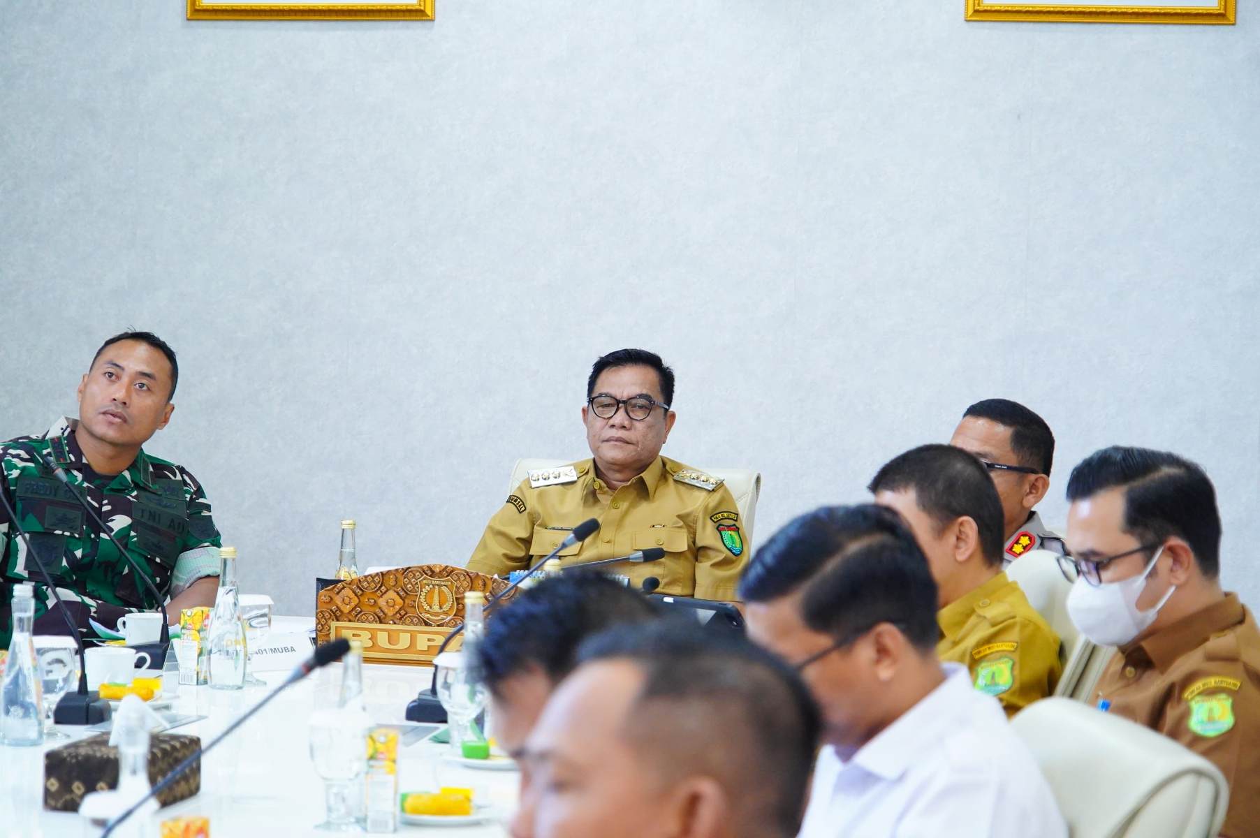 Bupati Muba Ikuti Rapat Monitoring Kesiapsiagaan Penanganan Karhutla secara Virtual