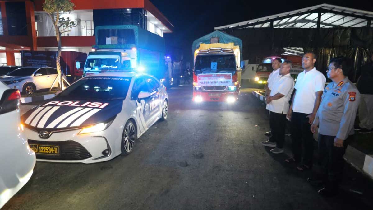 Polda Sumut Kembali Kirim 5 Truk Bantuan Kemanusiaan untuk Korban Bencana di Tapteng dan Sibolga