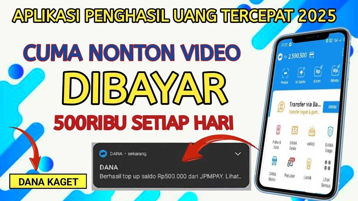 Terbaru Dibulan Ini, Aplikasi Penghasil Saldo DANA Gratis Langsung Dibayar