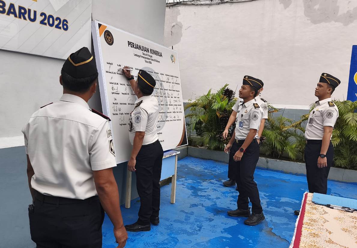 Siap Menuju Zona WBBM, Jajaran Lapas Sekayu Tandatangani Pakta Integritas