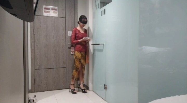 Heboh, Video Viral Wanita Kebaya Merah Adegan Mesum di Hotel, Bikin Netizen Panas Dingin
