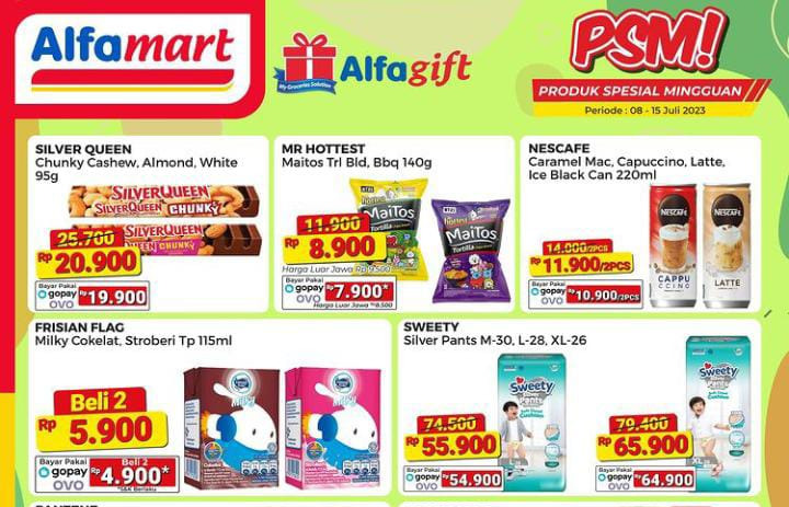 PRODUK SPESIAL MINGGUAN! Katalog Promo Alfamart Periode 8-15 Juli 2023, Dapatkan 2 Susu Kotak Hanya Rp5.900