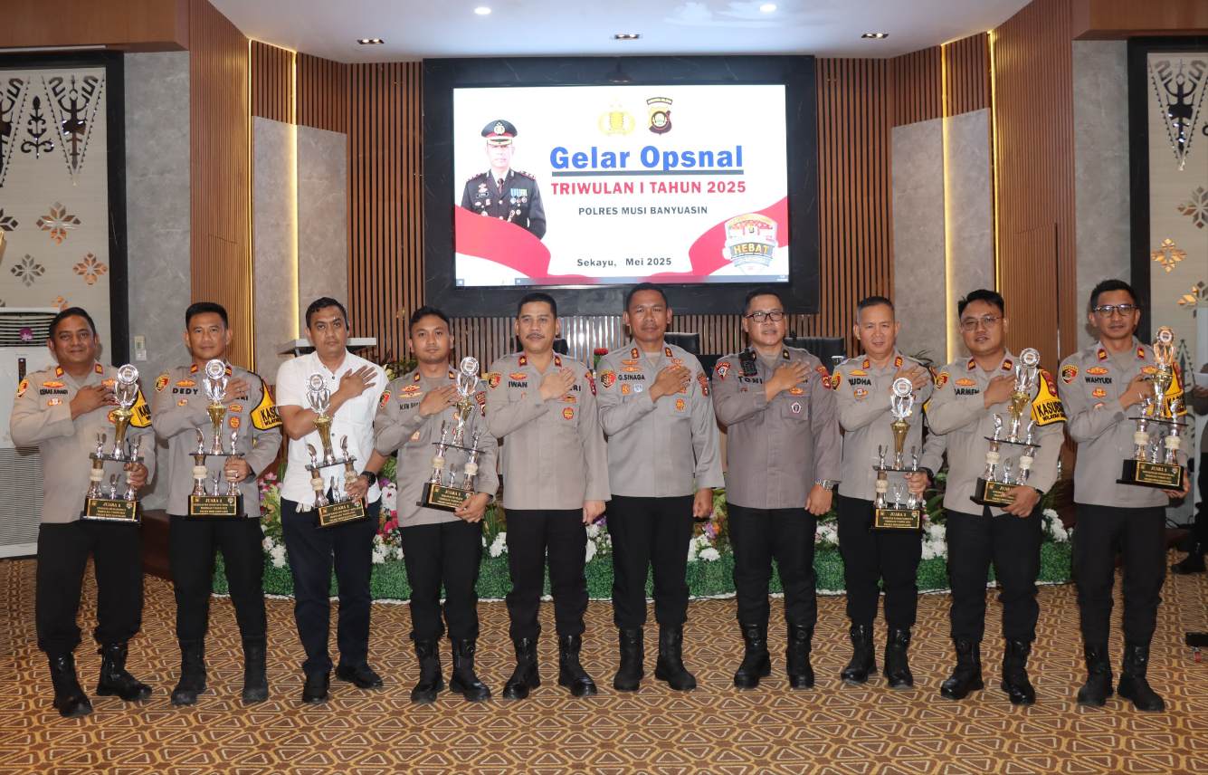 3 Nama Polsek yang Berhasil Menyelesaikan Tindak Pidana Tercepat di Muba