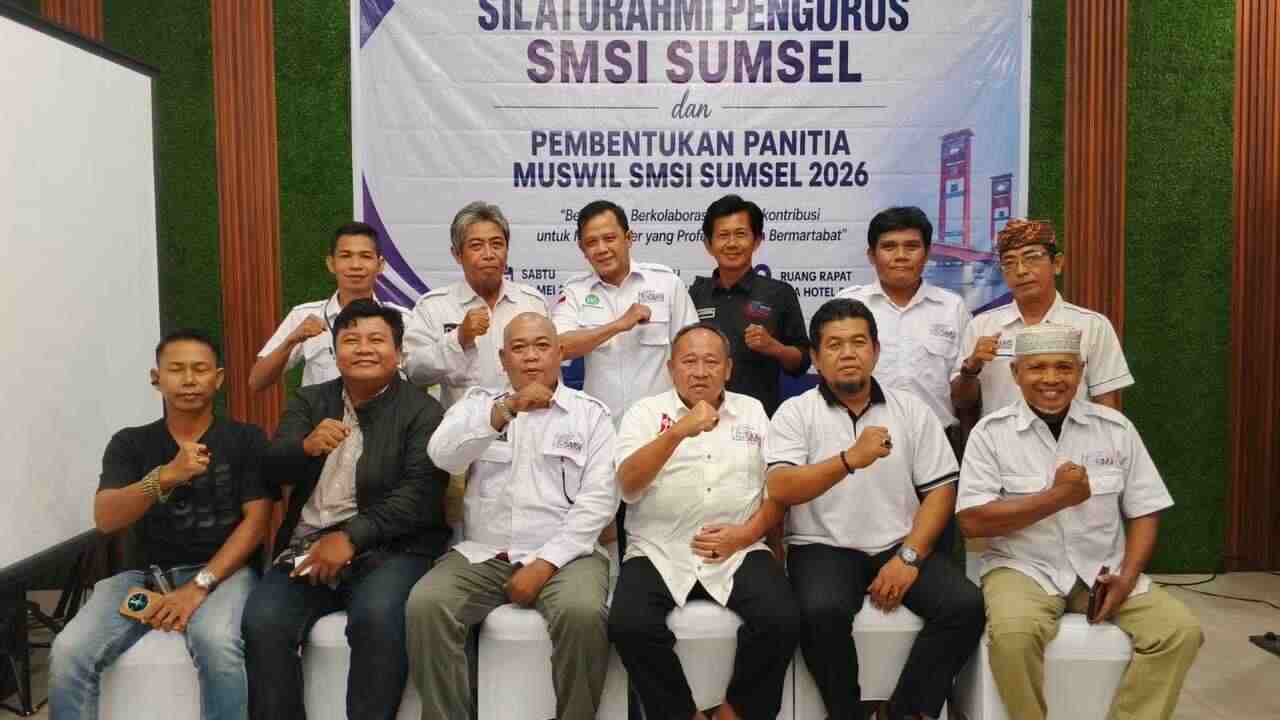 Panitia Muswil SMSI Sumsel 2026 Resmi Dibentuk, Ini Agenda Besarnya