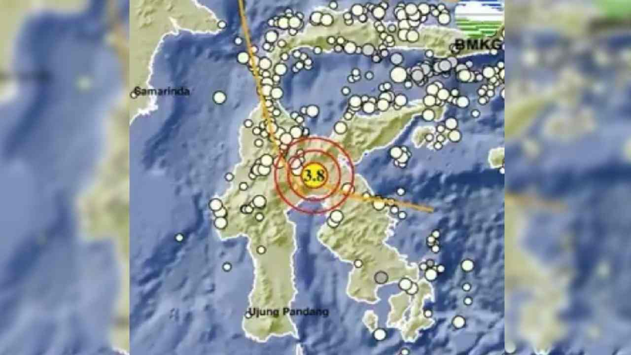 Gempa 3.8 Magnitudo Guncang Luwu Timur Sulsel, Kedalamannya 10 Km, Tak Berpotensi Tsunami