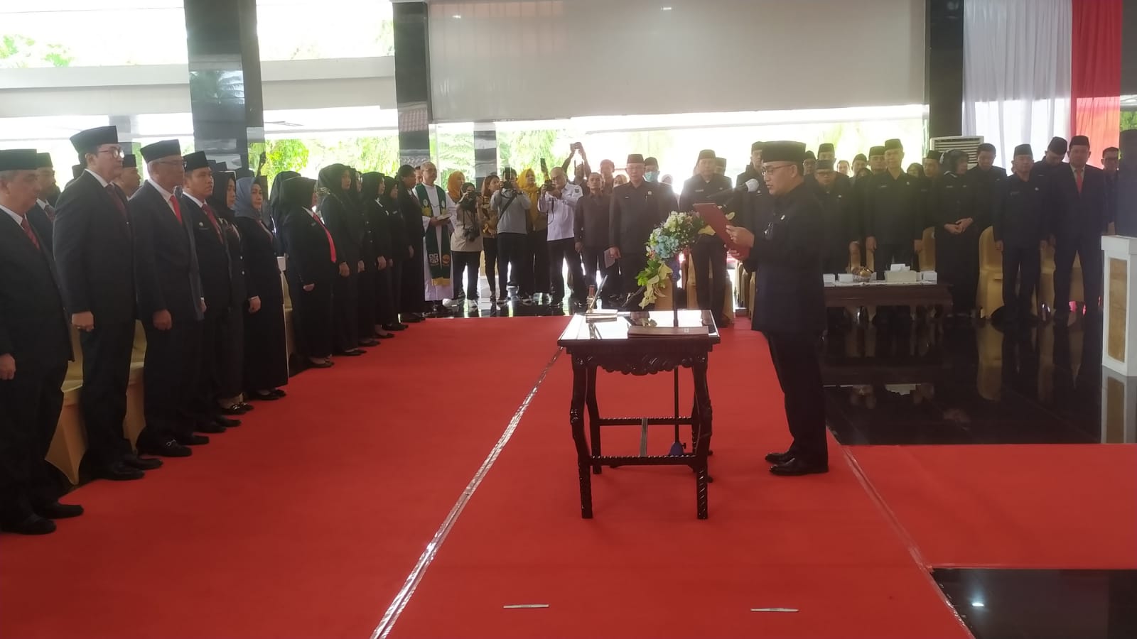 Usai Bacakan SK Pelantikan Pejabat, Pj Bupati Muba Curhat: Saya Sering Dilaporkan ke Pusat