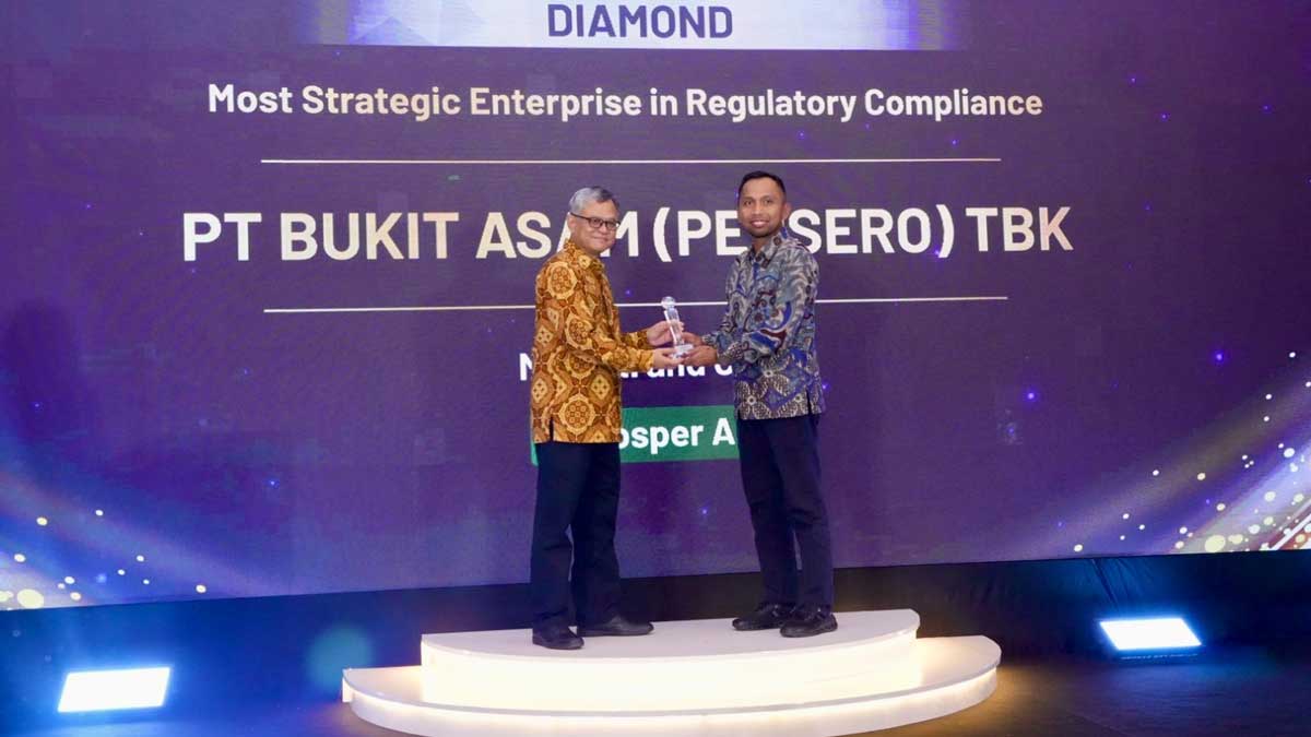 PTBA Raih Diamond PROSPER A IRCA 2026, Bukti Komitmen pada Tata Kelola dan Kepatuhan 