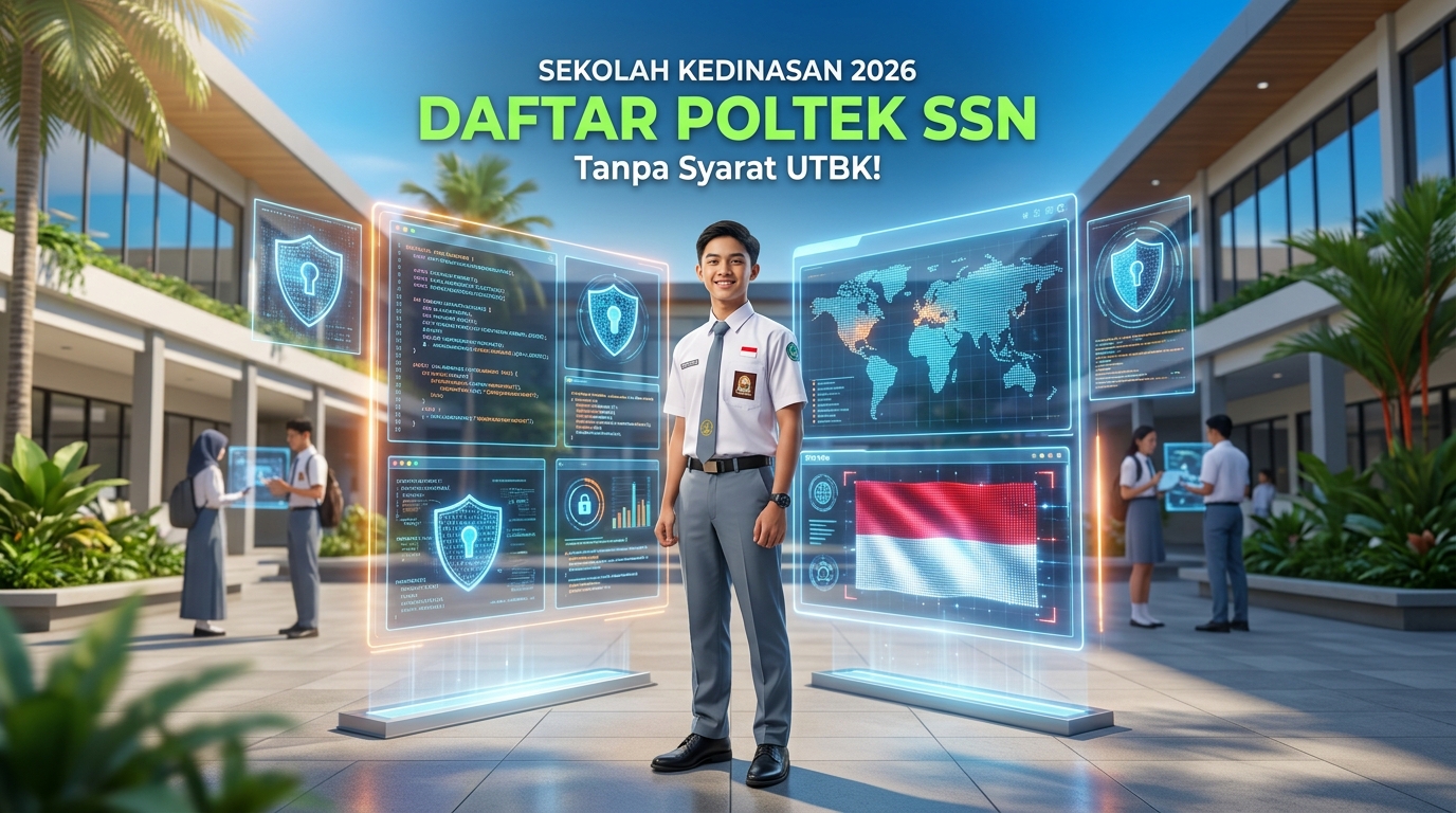 Cara Daftar Poltek SSN 2026, Sekolah Kedinasan Bidang Siber dan Sandi Negara!