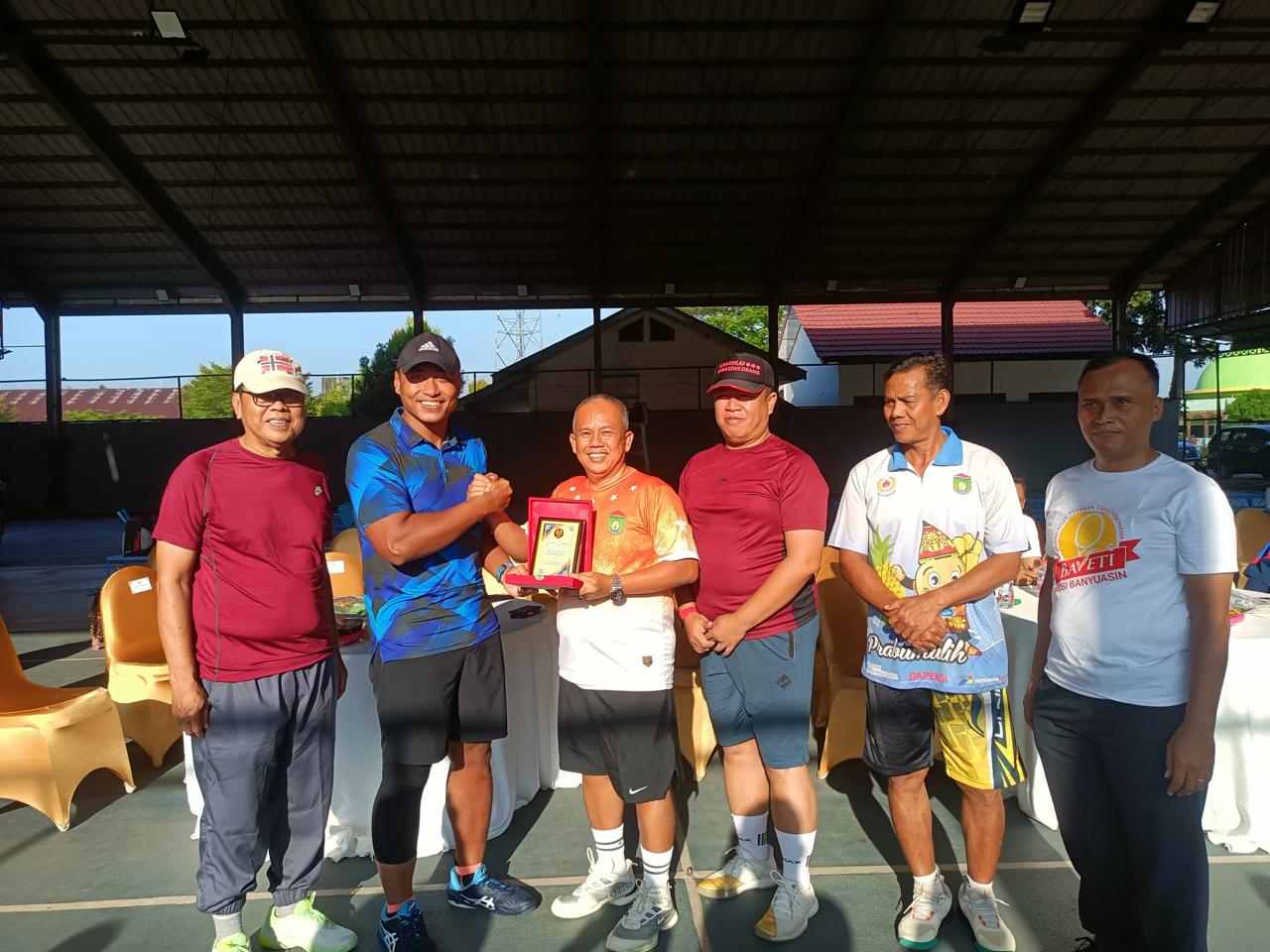 Pererat Silahturahmi Olahraga, Pelti Muba Jamu Pelti Prabumulih di Lapangan Tenis Sekayu