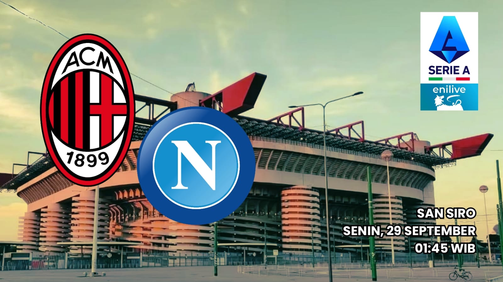 AC Milan vs Napoli - Pertemuan Tiga Besar Liga Serie A