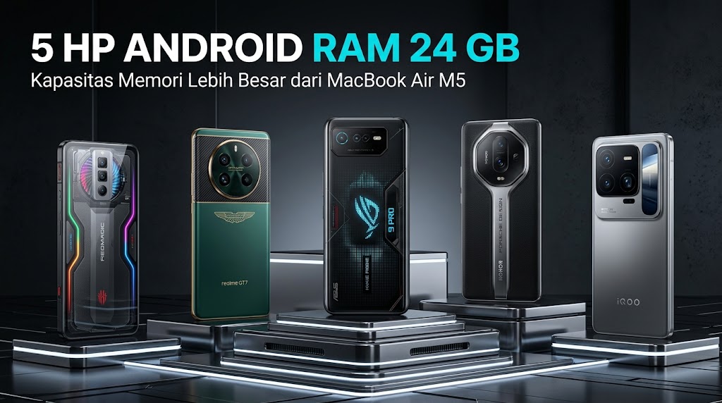 Kalahkan MacBook Air M5: Intip 5 HP Android Ber-RAM 24 GB Terbaik yang Tawarkan Performa Monster