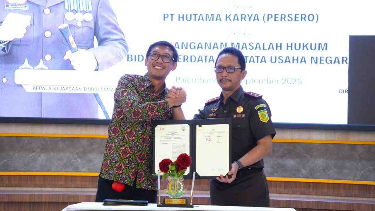 Perkuat Kepastian Hukum, Hutama Karya Jalin Sinergi dengan Kejati Sumsel