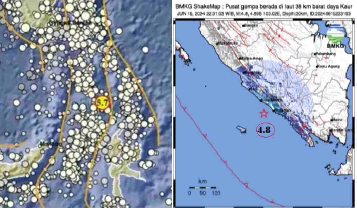 Gempa Laut Guncang Sulut dan Kaur Bengkulu, Kekuatannya Segini