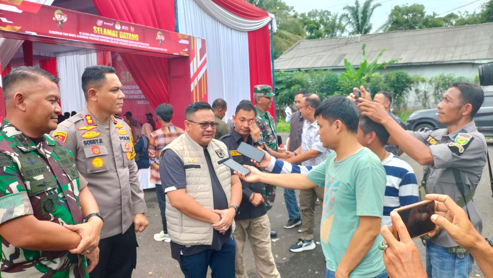 Sekda Lubuklinggau H Trisko Defriyansa Hadri Simulasi Pemungutan dan Perhitungan Suara di KPU 