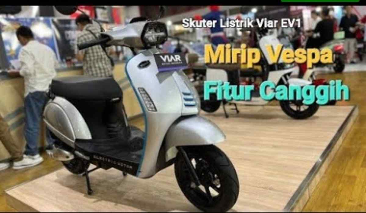 Keren! Motor Skuter Listrik EV1 dan NX Ini Karya Anak Bangsa, Desainnya Mirip Vespa Sprint