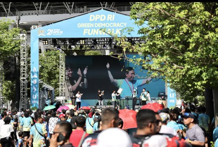 Wali Kota Lubuk Linggau Hadiri Green Democracy Fun Walk DPD RI di GBK