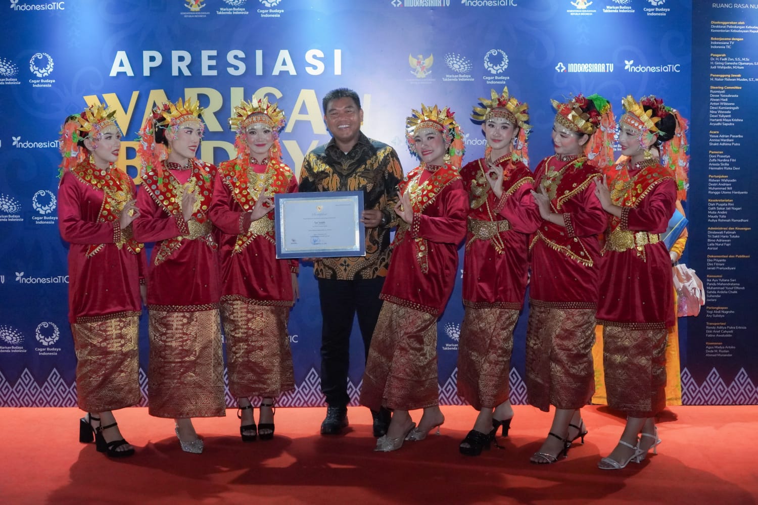 Tari Setabik Muba Terima Sertifikat Warisan Budaya Indonesia 2024