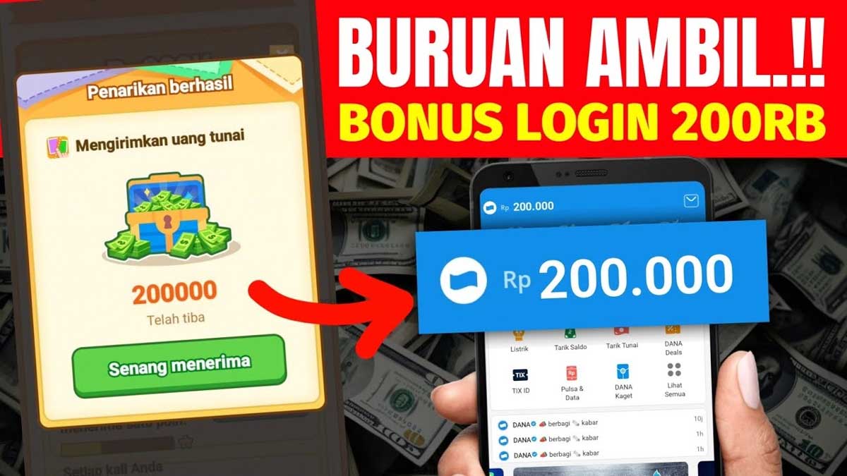 Gabut Bawa Berkah! Cukup Main Game Online, Saldo DANA Gratis Rp100.000 Mengalir Setiap Saat