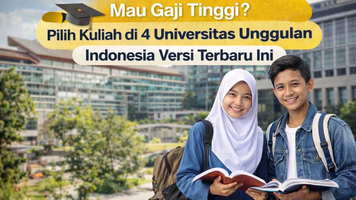 Mau Gaji Tinggi? Pilih Kuliah di 4 Universitas Unggulan Indonesia Versi Terbaru Ini