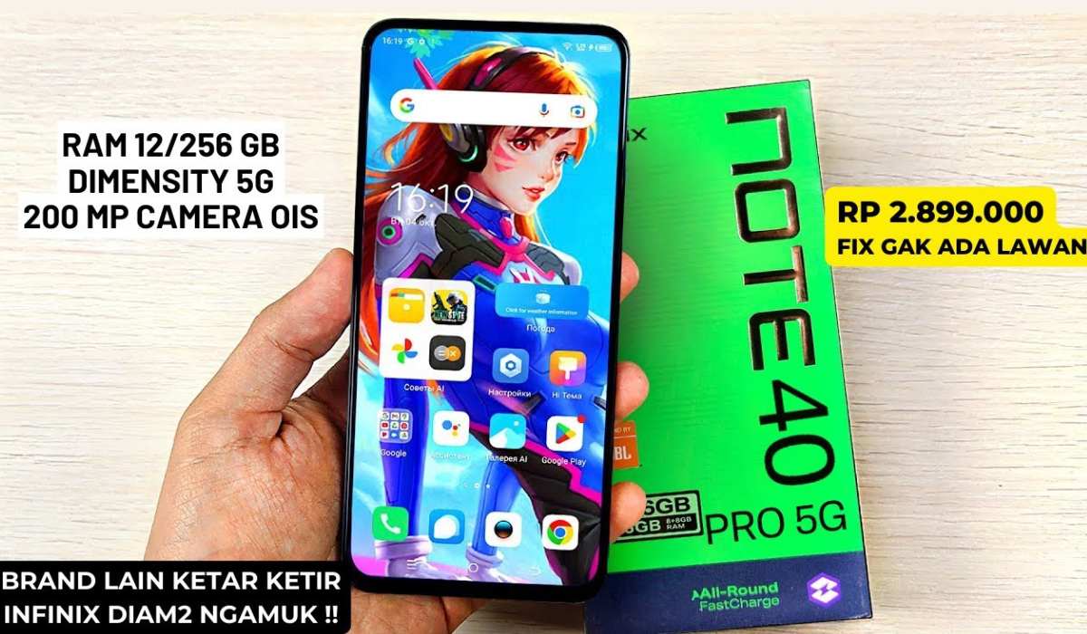 INFINIX NOTE 40 PRO 5G, Ponsel Kelas Menengah dengan Performa Sangar dan Harga Ramah di Kantong