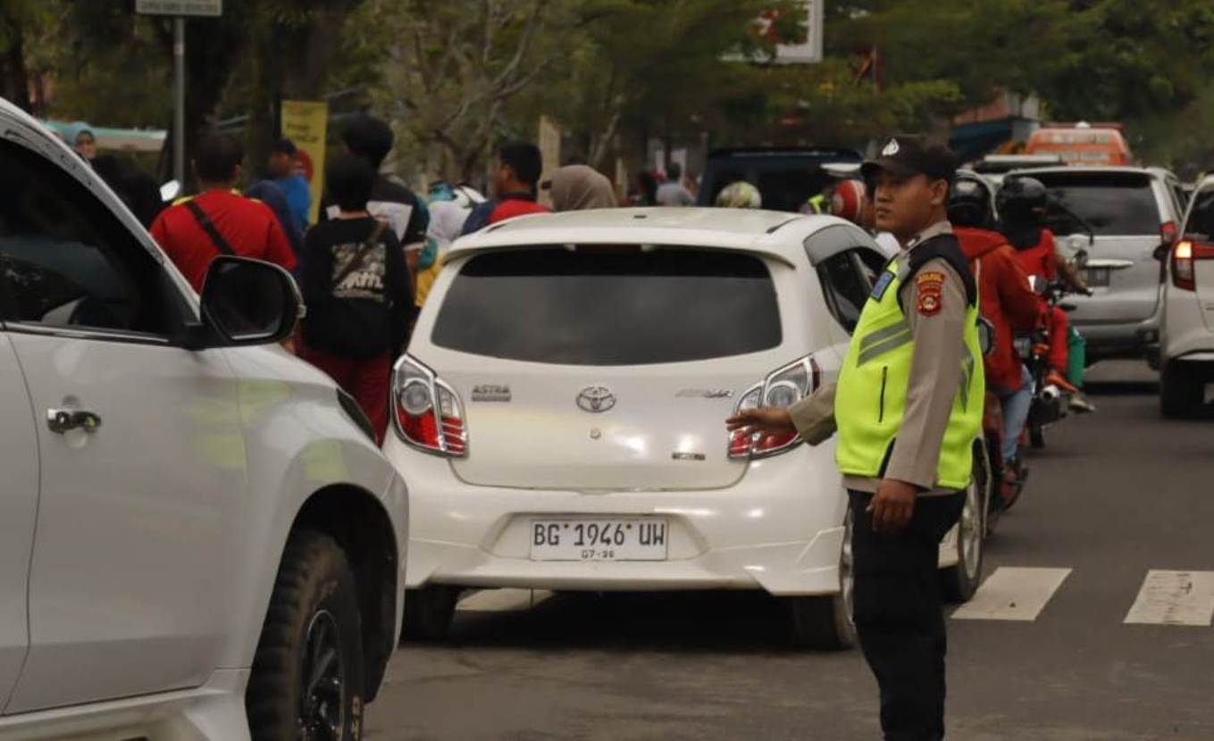 Polres Muba Terjunkan 156 Personil Gabungan, Amankan Senam Sehat Paslon Bupati dan Wabup Toharo