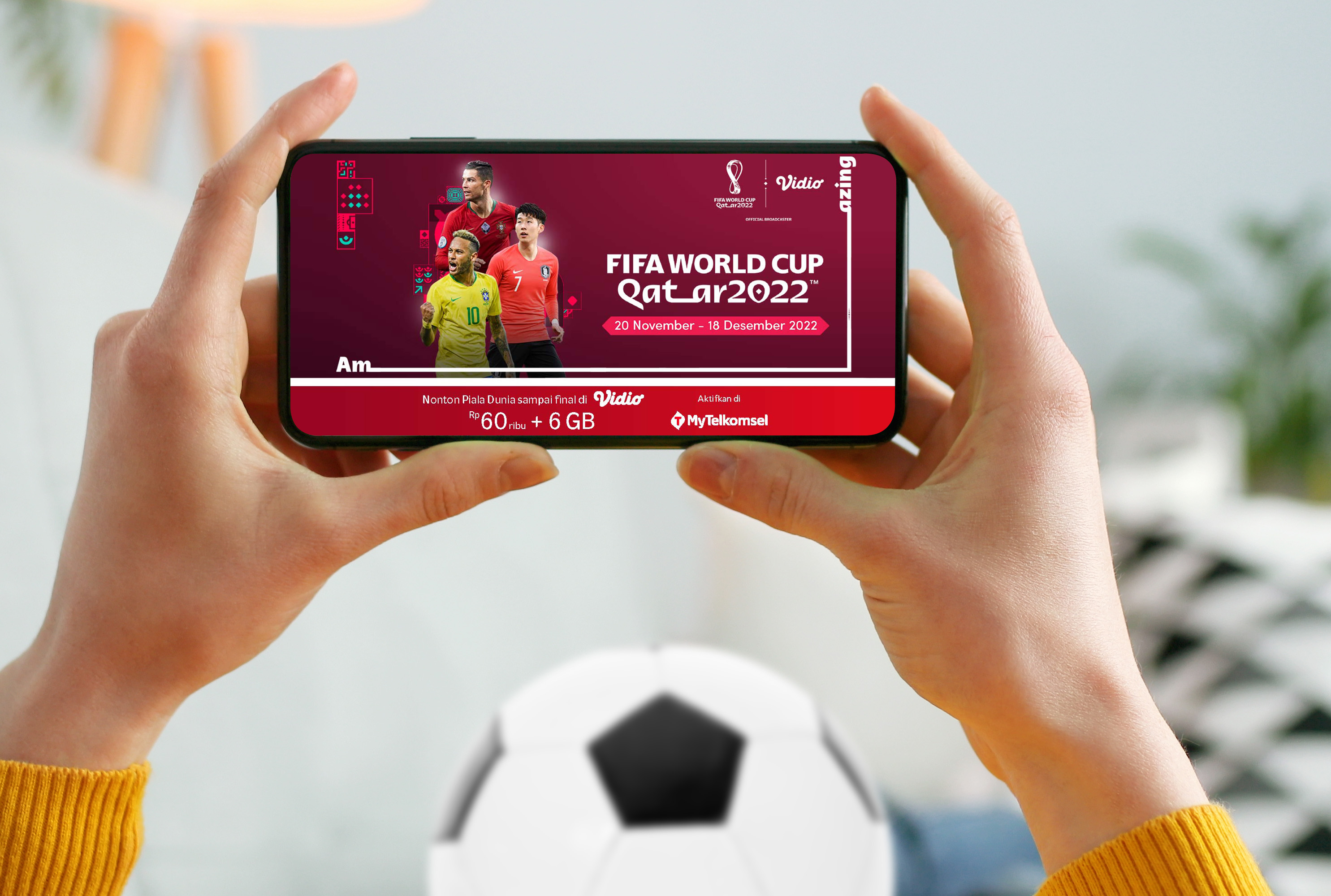Kolaborasi Telkomsel dan Vidio Suguhkan Seluruh 64 Pertandingan FIFA World Cup Qatar 2022