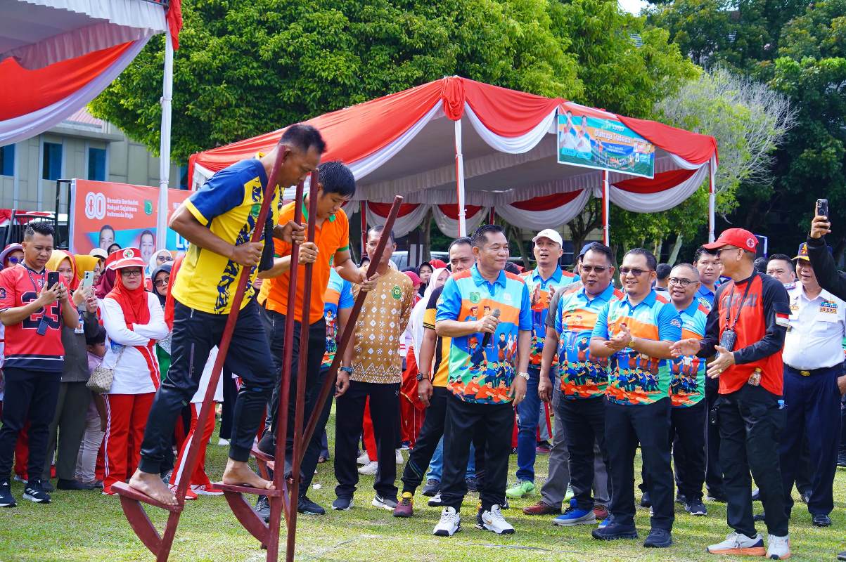 Pemkab Muba Gelar Lomba Olahraga Tradisional Pada Peringatan HUT RI ke-80
