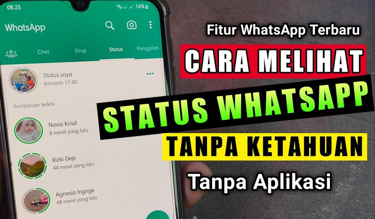 4 Trik Rahasia Melihat Status WhatsApp Orang Lain Tanpa Terdeteksi, Yuk Dicoba!