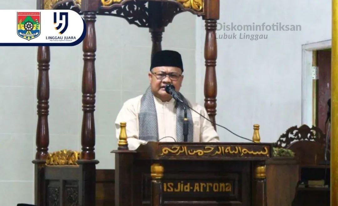 Sekda Lubuklinggau H Trisko Defriyansa Hadiri Maulid Nabi Muhammad di Masjid Ar-Rona