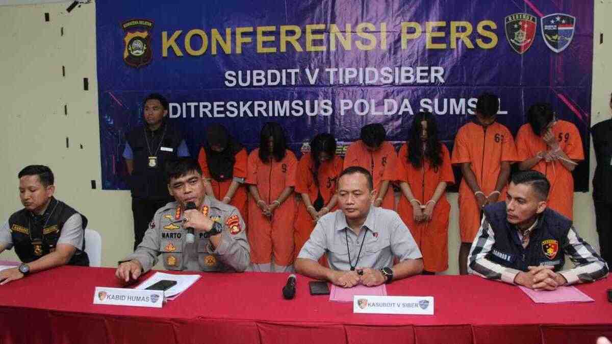 7 Orang Pelaku Jual Beli Akun WhatsApp dan Judi Online di Palembang Diringkus Ditreskrimsum Polda Sumsel