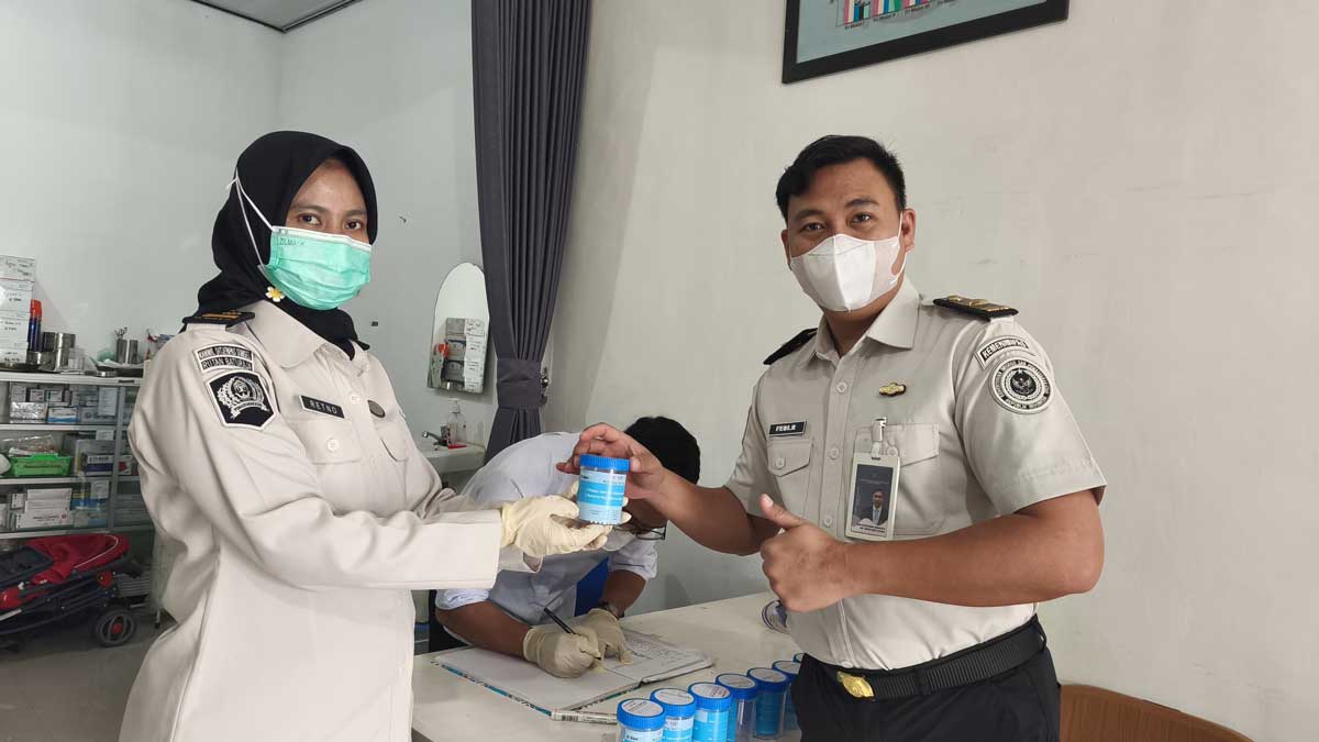 Mendadak Diperiksa! Begini Hasil Tes Urine Massal di Rutan Baturaja