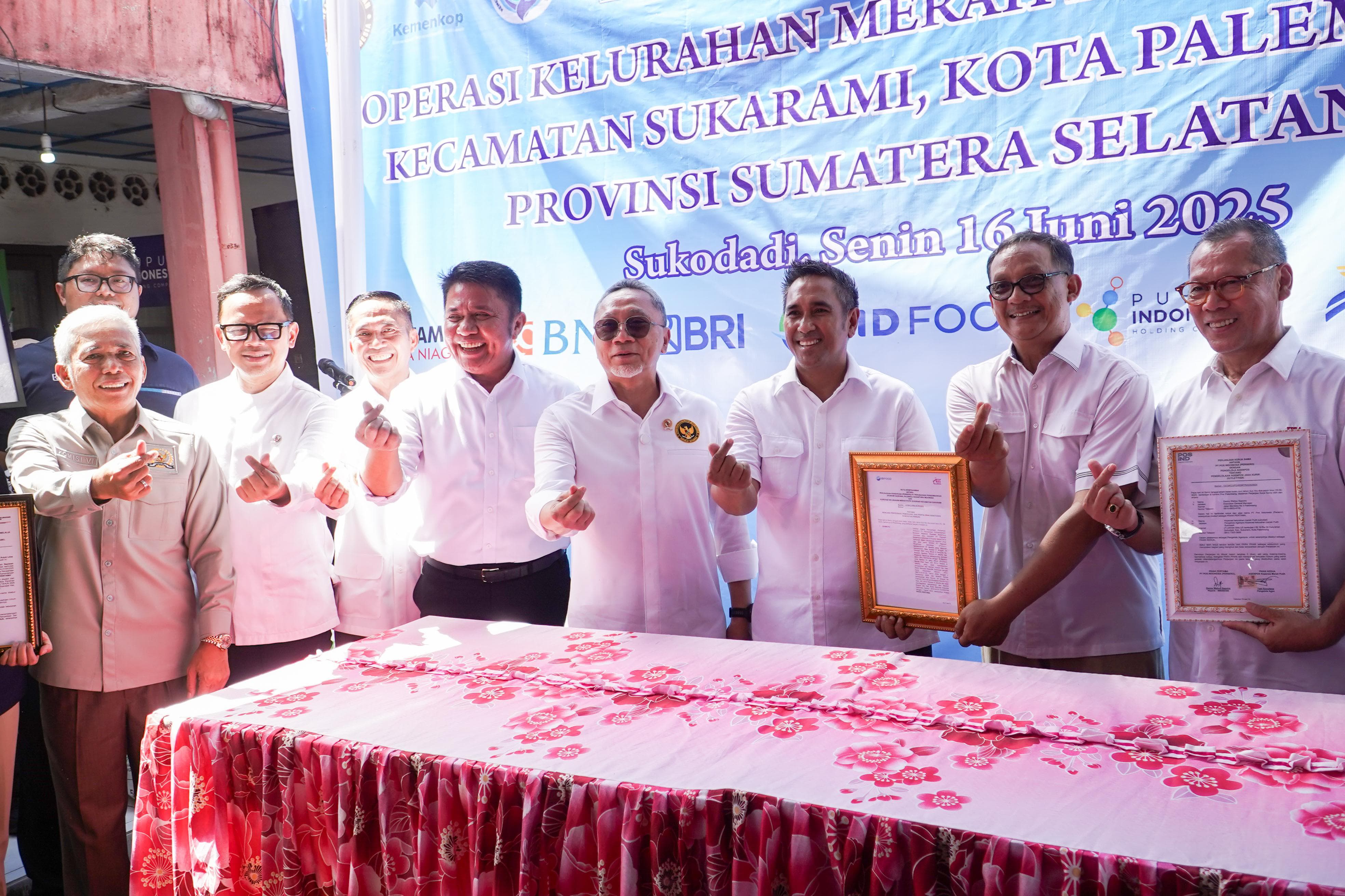 Palembang Resmi Miliki Koperasi Merah Putih, HD: Dorong Pemerataan Ekonomi dan Ketahanan Pangan dari Desa
