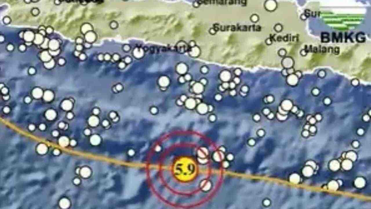 Update BMKG, Baru Saja Gempa Laut 5.9 Magnitudo Guncang Pacitan Jatim, Cek Episentrumnya